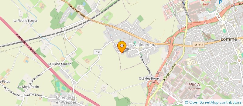 localisation de l'entreprise SCI VILLA MYRTHO  CAPINGHEM