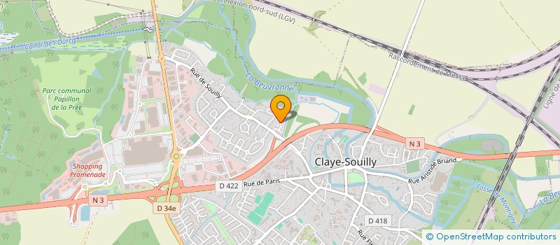 localisation de l'entreprise SCI VILLA PETROVA  CLAYE-SOUILLY