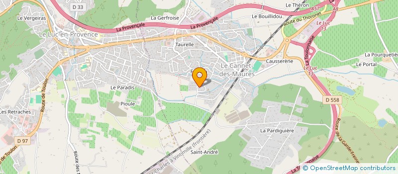 localisation de l'entreprise SCI VILLA PRESTIGE  LE CANNET-DES-MAURES