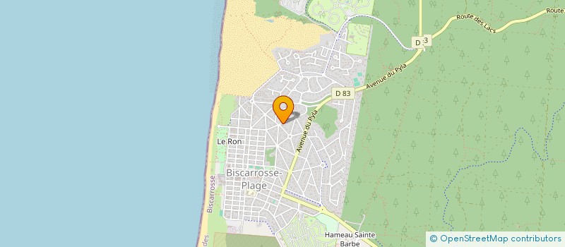 localisation de l'entreprise SCI VILLA REGINA BISCARROSSE  BISCARROSSE