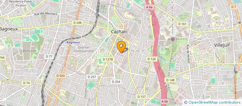 localisation de l'entreprise SCI VILLA RUBENS 8  CACHAN