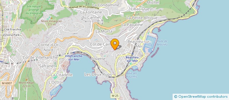 localisation de l'entreprise SCI VILLA SACRE COEUR à BEAULIEU-SUR-MER