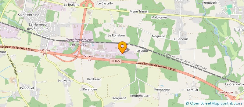 localisation de l'entreprise SCI VILLA SAINT CHRISTOPHE à KERVIGNAC