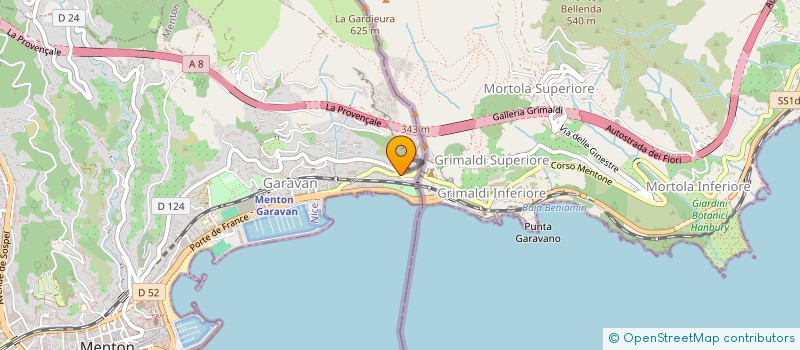localisation de l'entreprise SCI VILLA SAINT LOUIS à MENTON