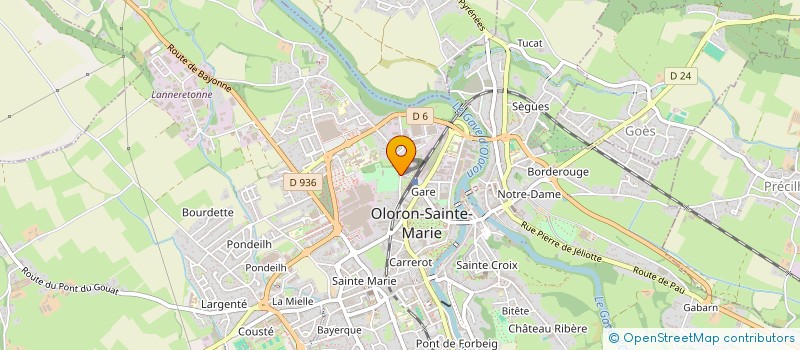 localisation de l'entreprise SCI VILLA SAINTE MARIE  OLORON-SAINTE-MARIE