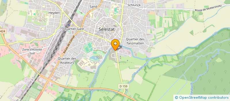 localisation de l'entreprise SCI VILLA SUARINA  SELESTAT