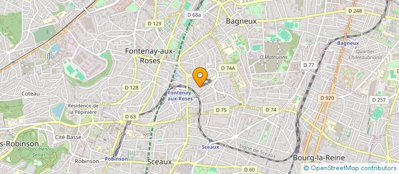 localisation de l'entreprise SCI VILLA TARTOUS à FONTENAY-AUX-ROSES