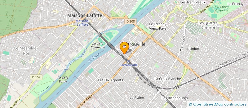 localisation de l'entreprise SCI VILLA TURGOT  SARTROUVILLE