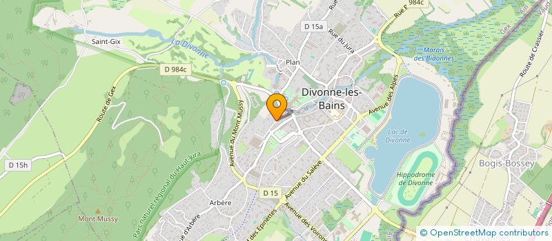 localisation de l'entreprise SCI VILLA VIGNY à DIVONNE-LES-BAINS