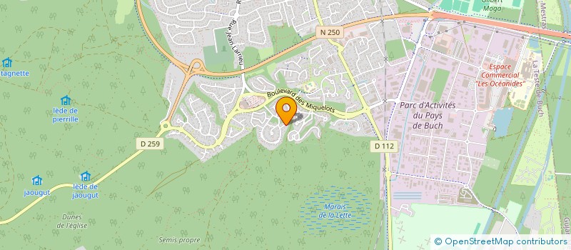 localisation de l'entreprise SCI VILLA WALTES à LA TESTE-DE-BUCH