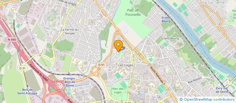 localisation de l'entreprise SCI VILLA WILLIAM  EVRY-COURCOURONNES