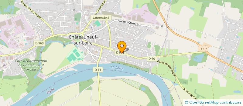 localisation de l'entreprise SCI VILLABE  CHATEAUNEUF-SUR-LOIRE