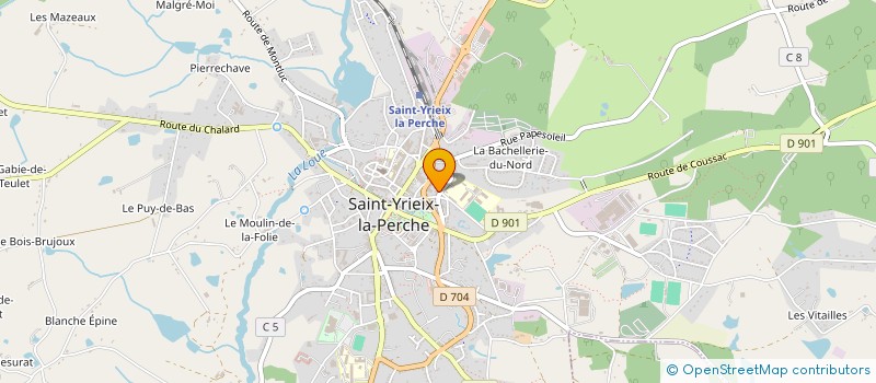 localisation de l'entreprise SCI VILLADE à SAINT-YRIEIX-LA-PERCHE