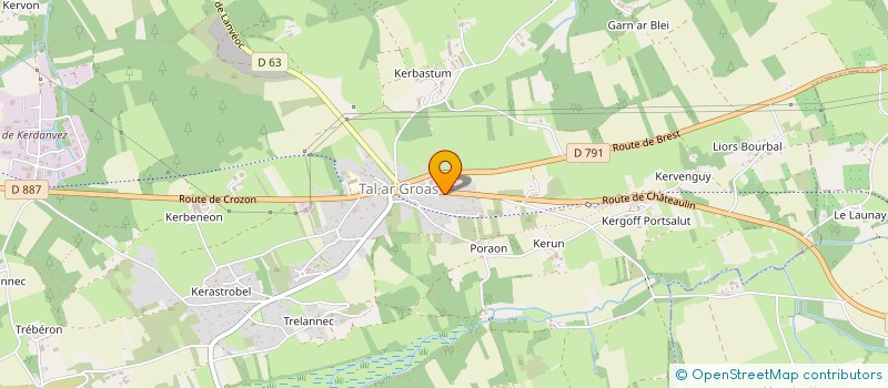 localisation de l'entreprise SCI VILLAFRANCA  CROZON