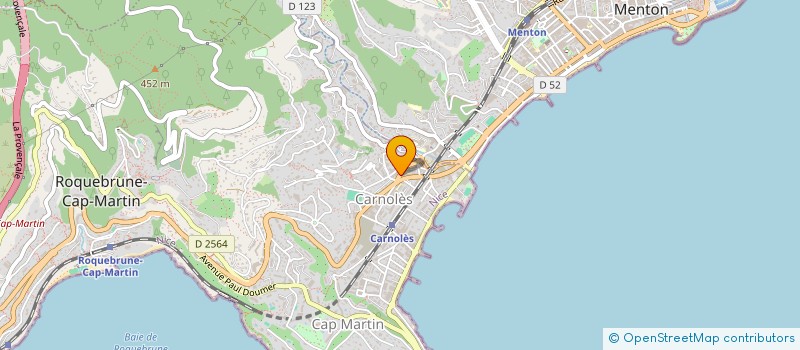 localisation de l'entreprise SCI VILLAGE à ROQUEBRUNE CAP MARTIN