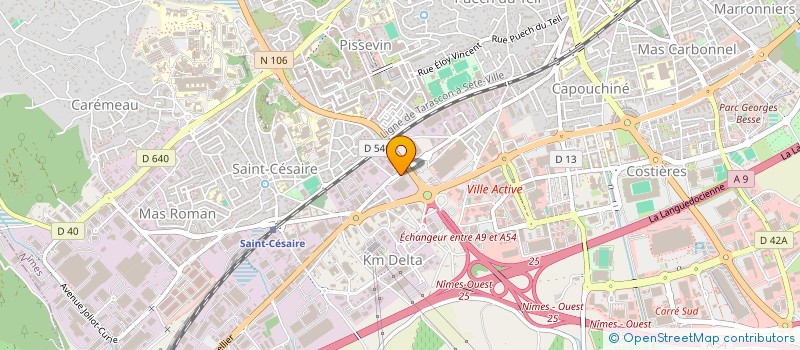 localisation de l'entreprise SCI VILLAGE AUTO 2000  NIMES