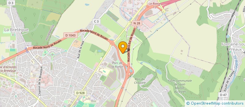 localisation de l'entreprise SCI VILLAGE ECO-SPORT  BOIS-GUILLAUME