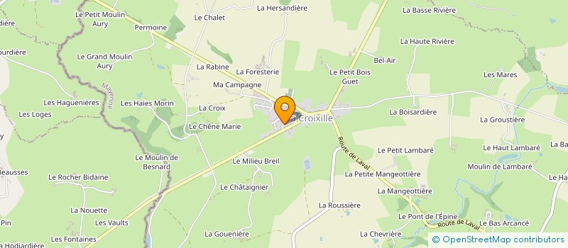 localisation de l'entreprise SCI VILLAGE FLEURI  JUVIGNE