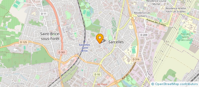 localisation de l'entreprise SCI VILLAGE MATA à SARCELLES