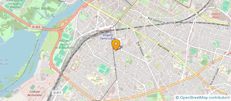 localisation de l'entreprise SCI  VILLAGE SUD à ANGERS