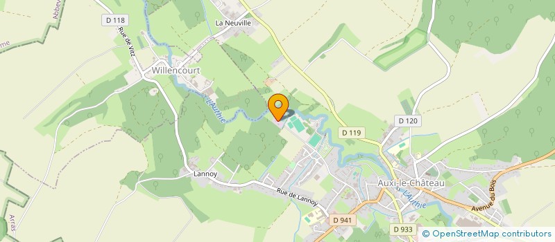 localisation de l'entreprise SCI VILLAGE VACANCES AUXI  AUXI-LE-CHATEAU