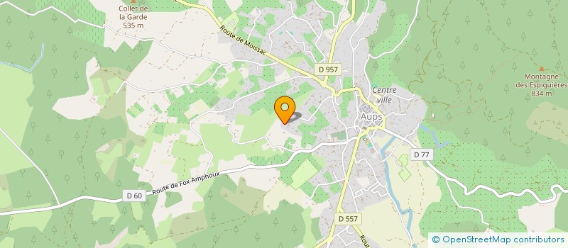 localisation de l'entreprise SCI VILLAGEOISE  AUPS