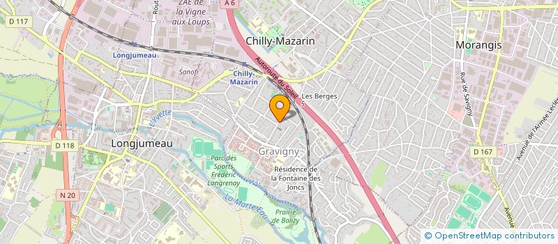 localisation de l'entreprise SCI VILLAPREM à CHILLY-MAZARIN