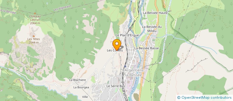 localisation de l'entreprise SCI VILLARD IMMOBILIER  L'ARGENTIERE-LA-BESSEE