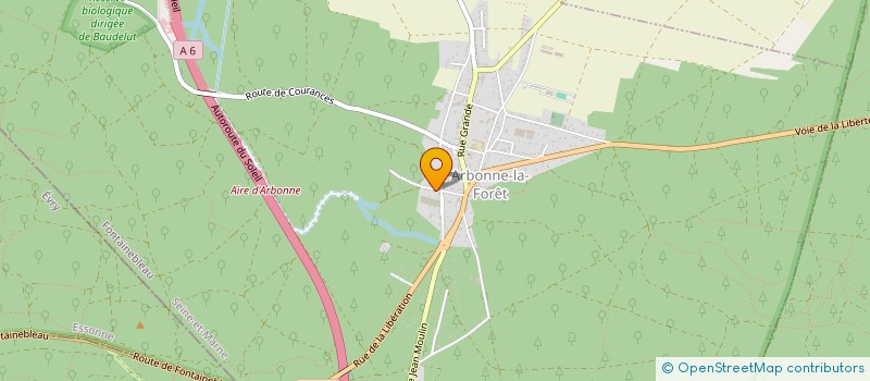 localisation de l'entreprise SCI VILLARS  ARBONNE-LA-FORET