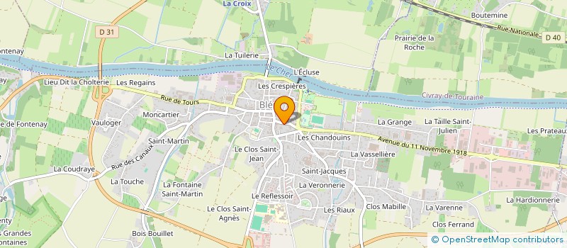 localisation de l'entreprise SCI VILLATE  BLERE