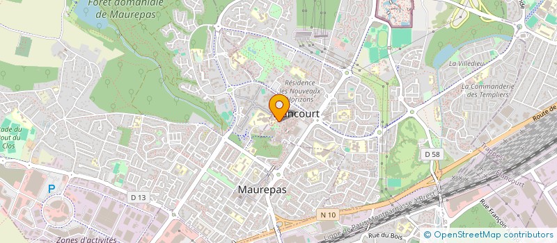 localisation de l'entreprise SCI VILLE & ASSOCIES  ELANCOURT