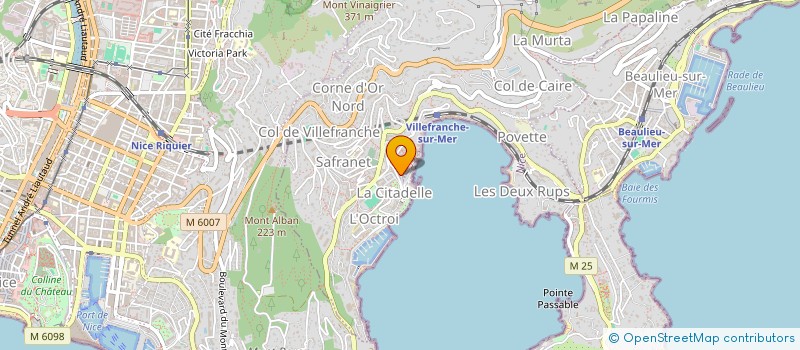 localisation de l'entreprise SCI VILLEBO à VILLEFRANCHE-SUR-MER