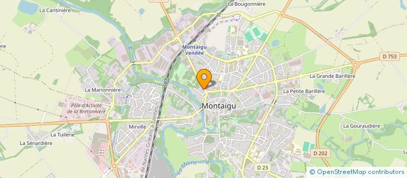 localisation de l'entreprise SCI VILLEBOIS MAREUIL à MONTAIGU-VENDEE