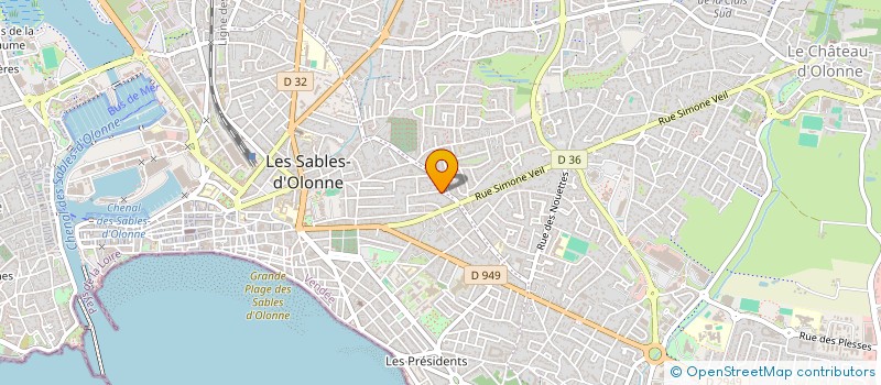 localisation de l'entreprise SCI VILLEBOIS MAREUIL à LES SABLES D'OLONNE