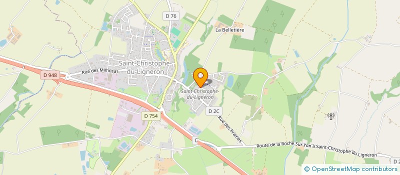 localisation de l'entreprise SCI VILLEBONNIN à SAINT-CHRISTOPHE-DU-LIGNERON