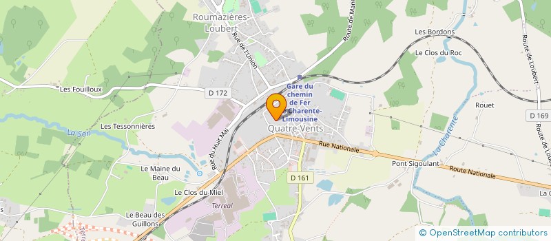 localisation de l'entreprise SCI VILLEDARY à TERRES-DE-HAUTE-CHARENTE