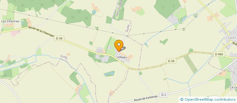 localisation de l'entreprise SCI VILLEJEU à GUILLY