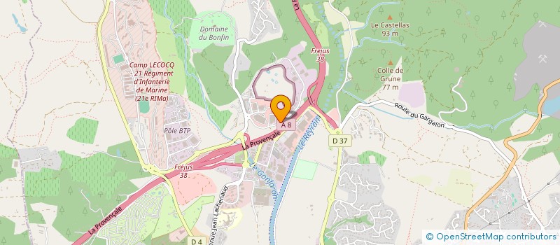 localisation de l'entreprise SCI VILLEJUST à FREJUS