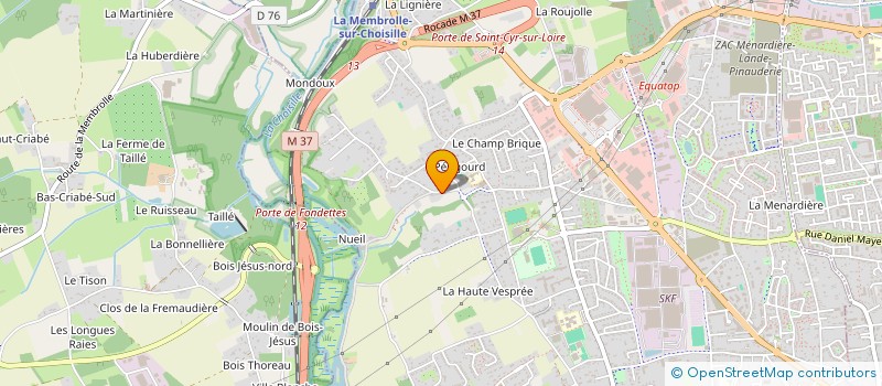 localisation de l'entreprise SCI VILLEMANT à SAINT-CYR-SUR-LOIRE
