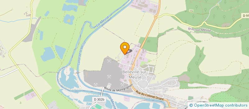 localisation de l'entreprise SCI VILLEMEUSE à BELLEVILLE-SUR-MEUSE