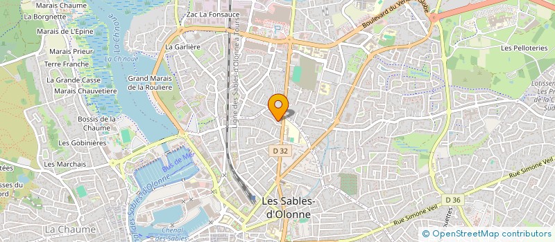 localisation de l'entreprise SCI VILLENEUVE 20 à LES SABLES D'OLONNE