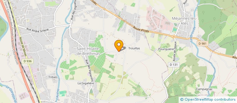 localisation de l'entreprise SCI VILLENEUVE  SAINT-HILAIRE-DE-BRETHMAS