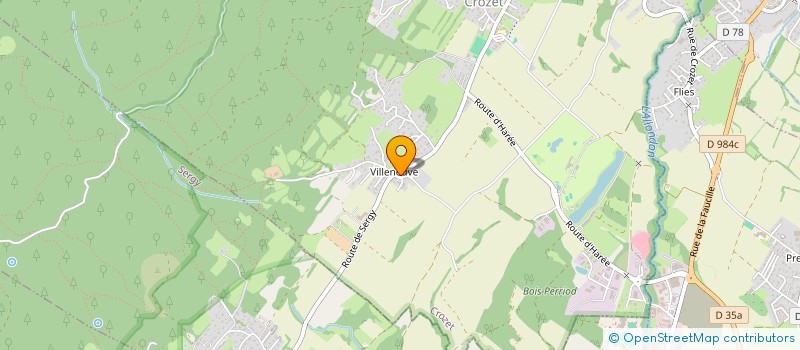 localisation de l'entreprise SCI VILLENEUVE à CROZET