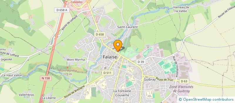 localisation de l'entreprise SCI VILLENEUVE  FALAISE