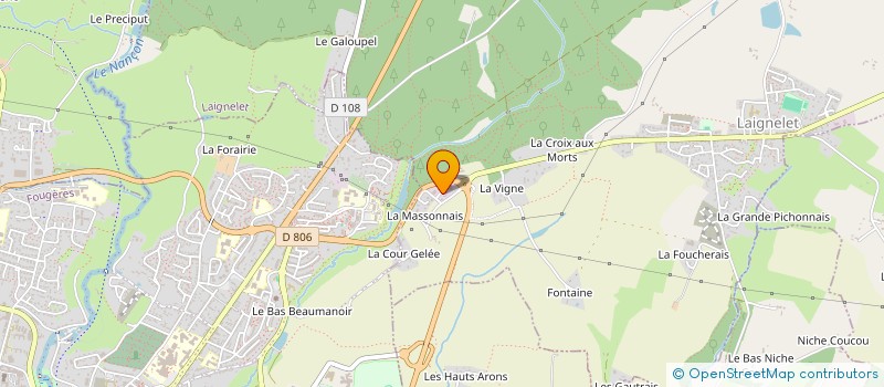 localisation de l'entreprise SCI VILLENEUVE  SAINT-GERMAIN-EN-COGLES