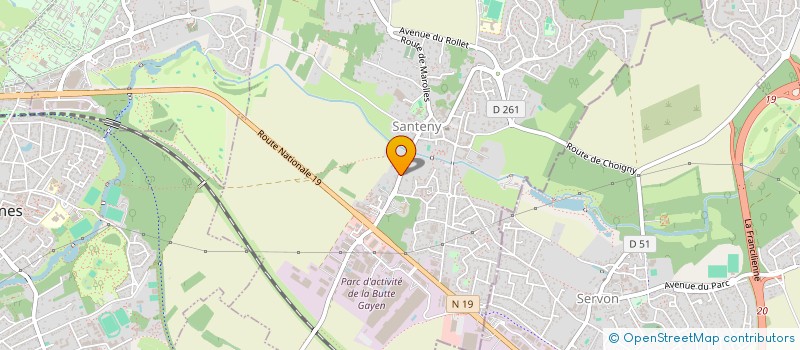 localisation de l'entreprise SCI VILLENEUVE  SANTENY