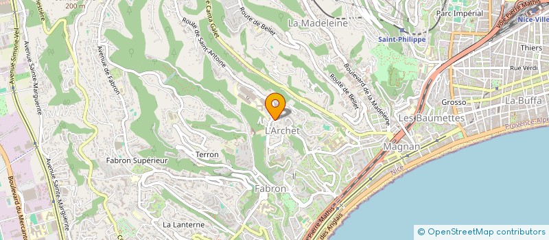 localisation de l'entreprise SCI VILLENEUVE à NICE