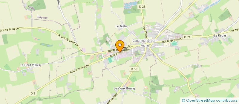 localisation de l'entreprise SCI.VILLENEUVE  CAUMONT-SUR-AURE