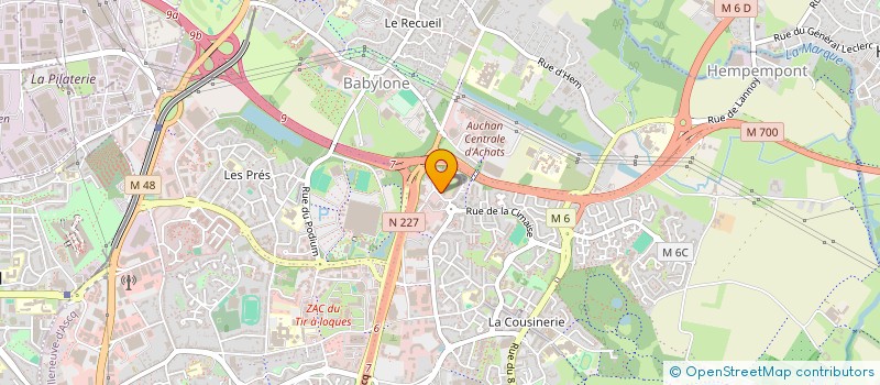 localisation de l'entreprise SCI VILLENEUVE LA BOUSSOLE à VILLENEUVE-D'ASCQ