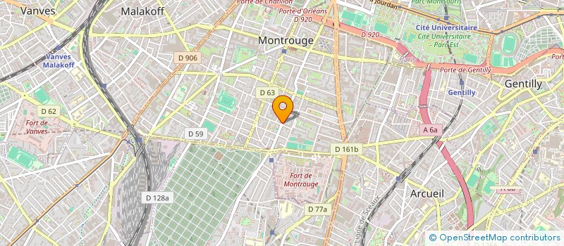 localisation de l'entreprise SCI VILLEPARISIS 88 GENERAL DE GAULLE  MONTROUGE